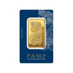 100 gram goudbaar van Pamp Suisse, Postzegels en Munten
