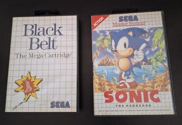 Sega - Sega Master System – Black Belt & Sonic The Hedgehog