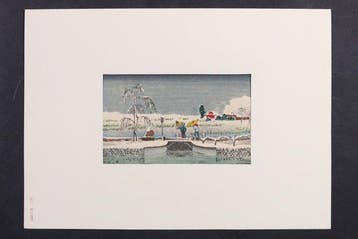 Ukiyo-e Reprint – No. 52 Ikenohata no Yuki () from Tokyo
