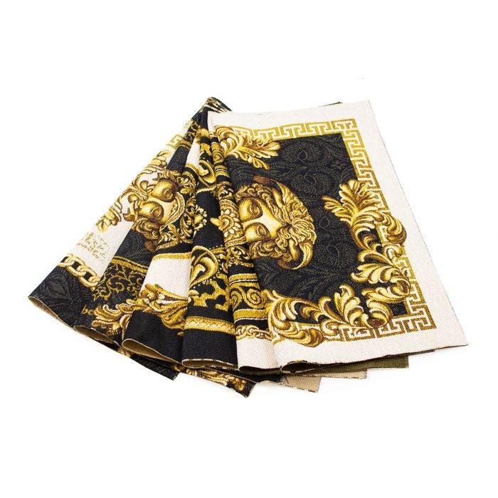 6 exclusieve gobelin stoffen wandtapijten met Medusa-hoofd, Antiquités & Art, Curiosités & Brocante