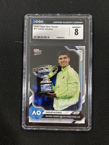 2025, 2026 Topps Topps Now Carlos Alcaraz #11; #TN-CA;, Nieuw