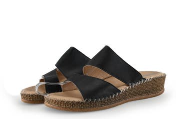 Jenny Slippers in maat 41 Zwart, Slippers, Verzenden, Zwart, Zo goed als nieuw