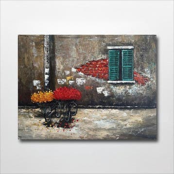 Nguyen Robert (1958) - Marchand de Fleurs 60 80 cm