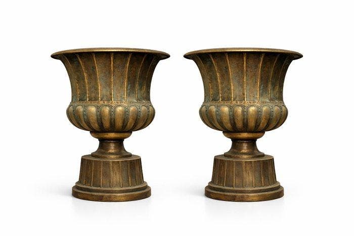 Jardinière (2) - Metaal - Exclusief paar klassiekXL, Antiquités & Art, Curiosités & Brocante