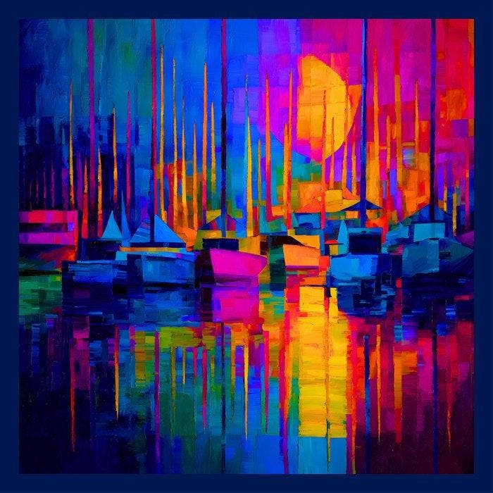 Marta Ellie (1985) - Neon HarborXXL, Antiquités & Art, Art | Objets design