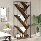 vidaXL Boekenkast 79x30x180 cm bewerkt hout en metaal, Verzenden
