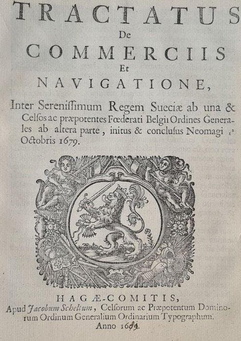 Anon - Tractatus pacis inter Sueciae & Foederati Belgii +, Antiquités & Art, Antiquités | Livres & Manuscrits