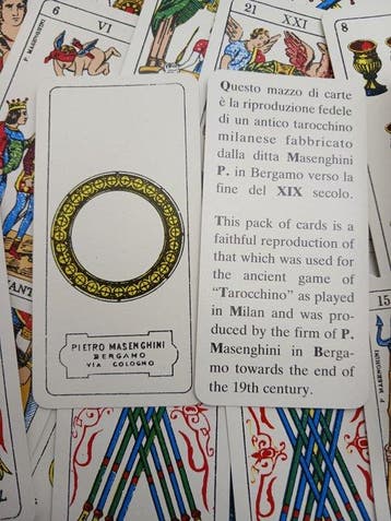 pietro meseghini - Cartes de tarot - Tarocchino milanese -