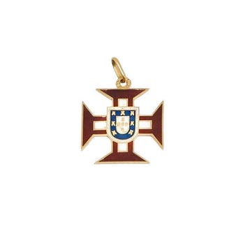 Zonder minimumprijs - Kruishanger - 19.2 kt. Geel goud -