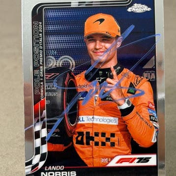 Mclaren - Topps Chrome 20 Lando Norris Pole Position Gp, Verzamelen, Nieuw