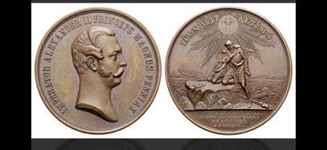 Rusland. Medal 700 years of Christianity in Finland by A.