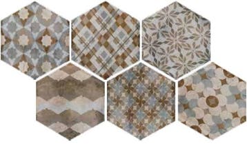 Small Collection Hexagon LIFE MIX Hoogglans Keramisch ) /, Ophalen of Verzenden, Nieuw