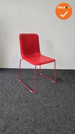 Lensvelt vergaderstoel - rood kunststof, Vergader- of Presentatieruimte, Ophalen of Verzenden, Gebruikt, Stoel
