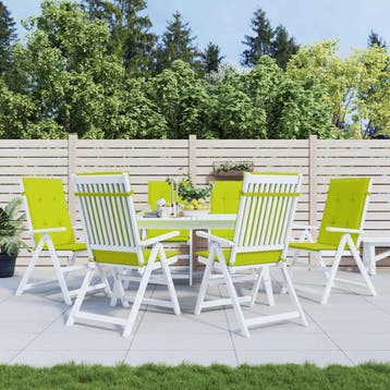 vidaXL Tuinstoelkussens 6 st hoge rug 120x50x3 cm stof, Verzenden