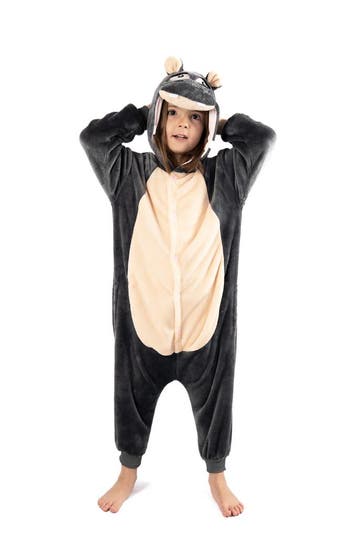 Onesie Nijlpaard Pakje 110-116 Nijlpaardpak Kostuum Grijs Hi, Ophalen of Verzenden, Nieuw