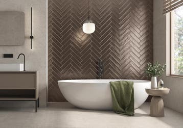 Wandtegel Marrazzi Aur Bronze Brons Mat 7,5x30 (Muurtegels), Ophalen of Verzenden, Wandtegels