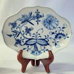 Meissen - Blue Onion - Schotel (2) - Porselein, Antiek en Kunst