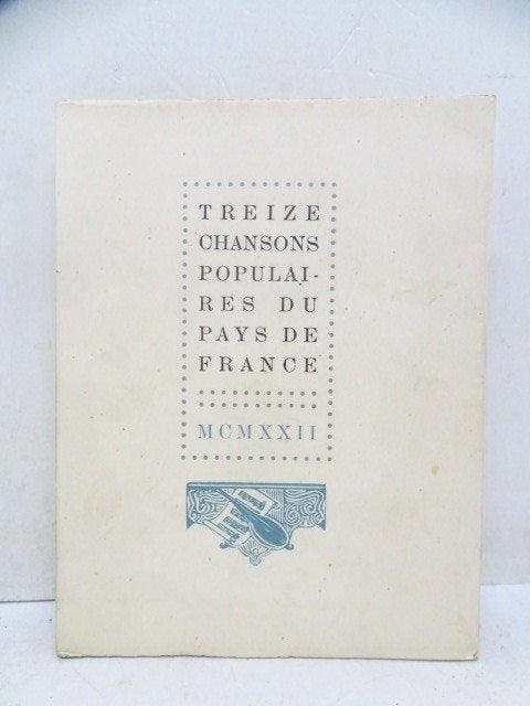 Victor Stuyvaert - Treize chansons populaires du Pays de, Antiek en Kunst, Antiek | Boeken en Manuscripten