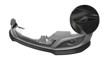 Cup spoilerlip met ABE voor Seat Leon 2 (Type 1P) CSL876-G, Verzenden