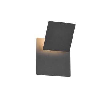 Trio MIO wandlamp | LED | mat zwart | 18 x 18 cm | IP20 | 1x, Verzenden