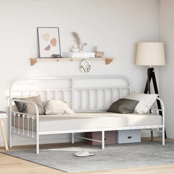 vidaXL Bedframe voor een daybed Wit 100 x 200 cm, Verzenden