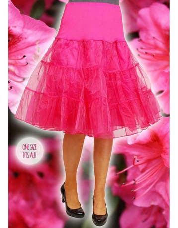 Onderrok tutu tulle luxe rockabilly fuchsia, Ophalen of Verzenden, Nieuw
