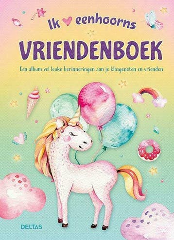 Ik hou van eenhoorns vriendenboek, Boeken, Kinderboeken | Kleuters, Verzenden, Nieuw