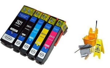 Epson 26XL SET Reinigings inktcartridges inktmedia huismerk, Verzenden