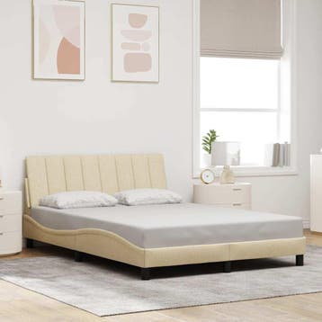 vidaXL Bedframe zonder matras Hanko 120x200 cm stof, Verzenden