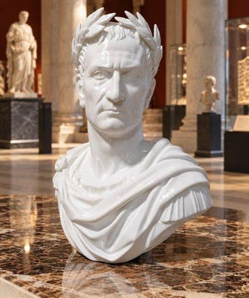 Buste, Giulio Cesare – Busto Imperiale con Corona d’Alloro –