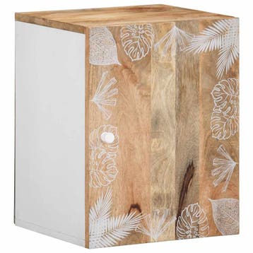vidaXL Badkamerwandkast 38x33,5x48 cm massief mangohout, Verzenden