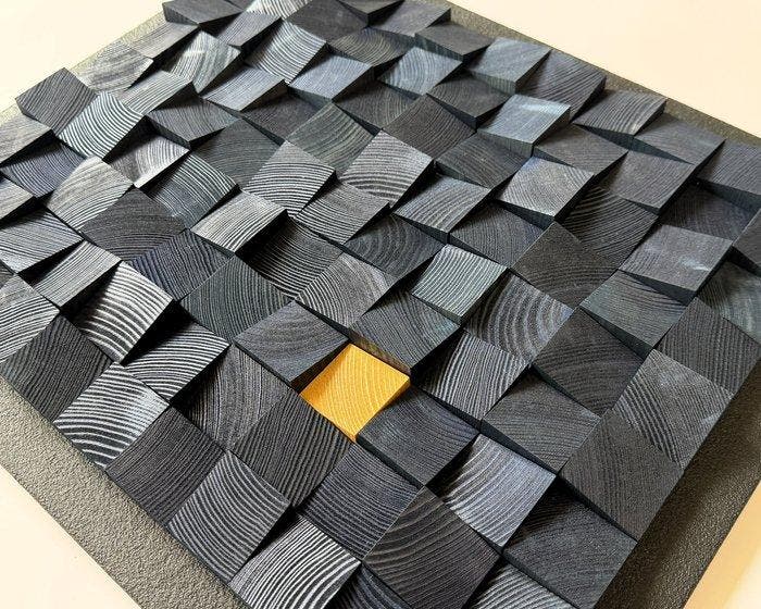 Modern Mozaïek - WoodbyLukas Lukasz Kacprzuk - 2020+ -, Antiek en Kunst, Kunst | Designobjecten