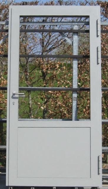 aluminium buitendeur , achterdeur , deur 110 x 214, Doe-het-zelf en Bouw, Deuren en Vliegenramen, Nieuw, Glas, Metaal, Buitendeur