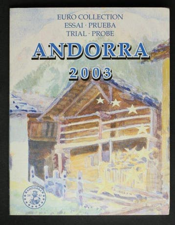 Andorra, Zwitserland, Zweden. 3 Sets Europroben 2003 (Zonder