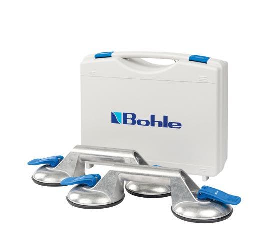 Veribor aluminium 2-naps zuigheffer in set Serie 2021, Doe-het-zelf en Bouw, Glas en Ramen, Nieuw, Verzenden