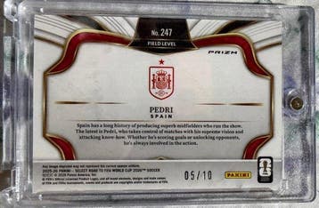 2025/26 Panini Select FIFA Pedri 05/10 Prizm Parallèle, Nieuw