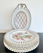 Serveerschaal (6) - Reticulated - Porselein - Met de hand