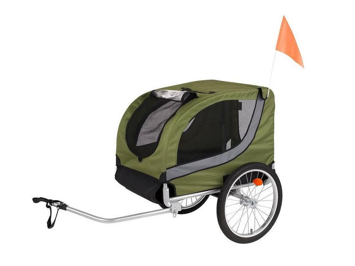 Flamingo Tybalt - Hondenfietskar - Weerbestendig - Groen (76, Dieren en Toebehoren, Honden-accessoires, Zo goed als nieuw, Verzenden