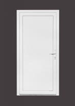 PVC Deur vol paneel basic b98xh200 cm antraciet R, 80 tot 100 cm, Nieuw, Ophalen of Verzenden, Buitendeur