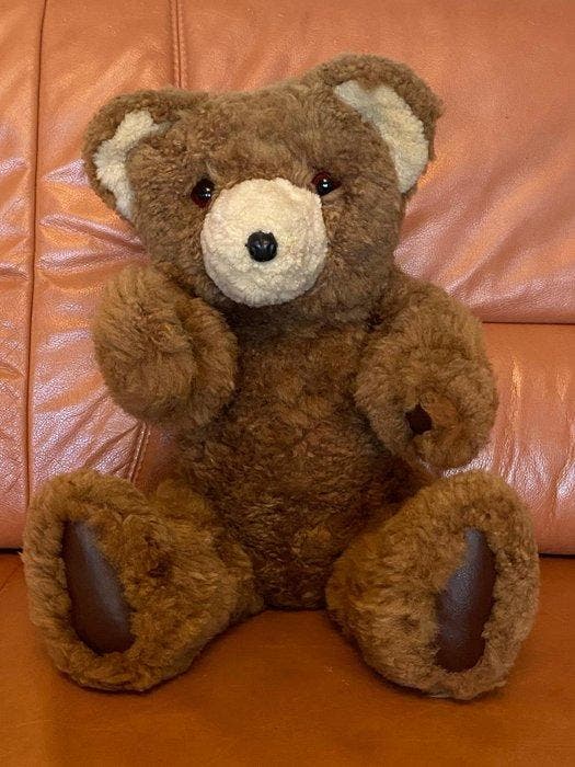 Hermann - Teddybeer With growling talk box (63cm) -, Antiek en Kunst, Antiek | Speelgoed