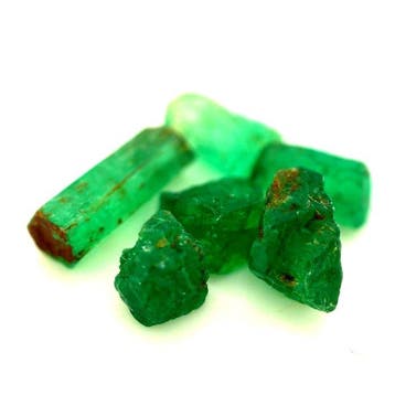 Smaragd Kristalen- 1.18 g - (6), Verzamelen, Mineralen en Fossielen
