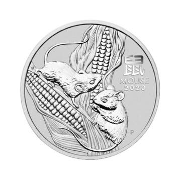Zilveren Lunar munt 1/2 troy ounce
