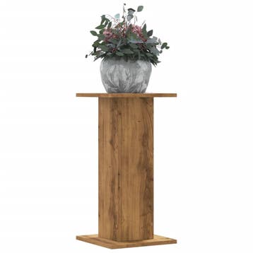 vidaXL Plantenstandaards 2 st 30x30x60 cm hout artisanaal, Verzenden, Nieuw