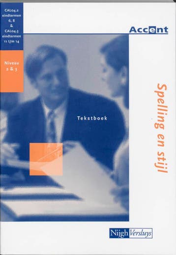 Spelling en stijl / Tekstboek / Accent 9789042536029, Livres, Verzenden, J. Gielen
