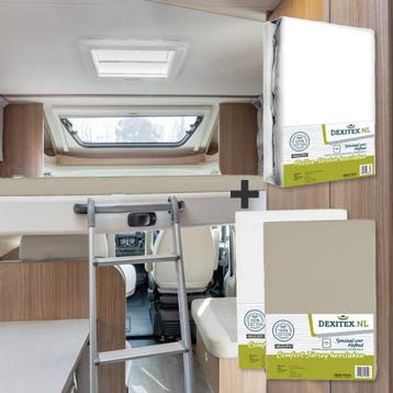 Textielpakket Hefbed 1 Molton + 2 Jersey hoeslakens - 1, Nieuw, Eenpersoons, Wit