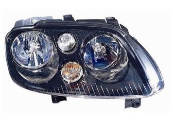 VW Caddy 2004-2010 Zwart Koplamp Rechts (Volkswagen), Verzenden, Nieuw, Volkswagen
