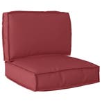 vidaXL Pallet Kussen Set 2 pcs Wijnrood Oxford Stof, Huis en Inrichting, Verzenden, Nieuw