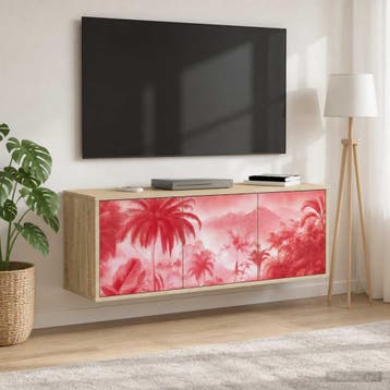 vidaXL Wand gemonteerd TV Kast AACHEN 102 x 33 x 40 cm, Maison & Meubles, Verzenden