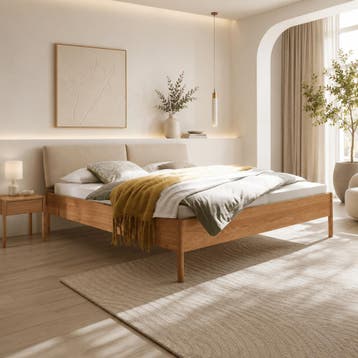 Van Schaik Tivoli Massief Houten Bed - 140 x 200, Nieuw