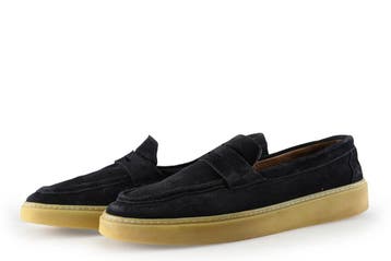 Manfield Loafers in maat 45 Blauw, Verzenden, Loafers